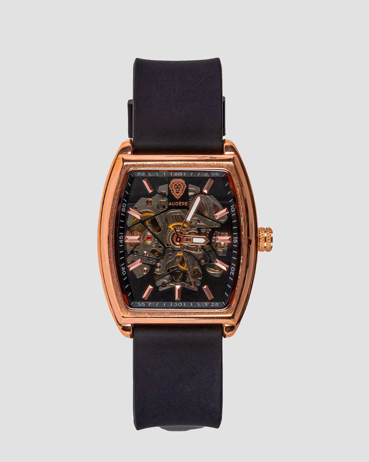 Audere Opulence – Rechthoekige kast, 42mm - Rose Goud