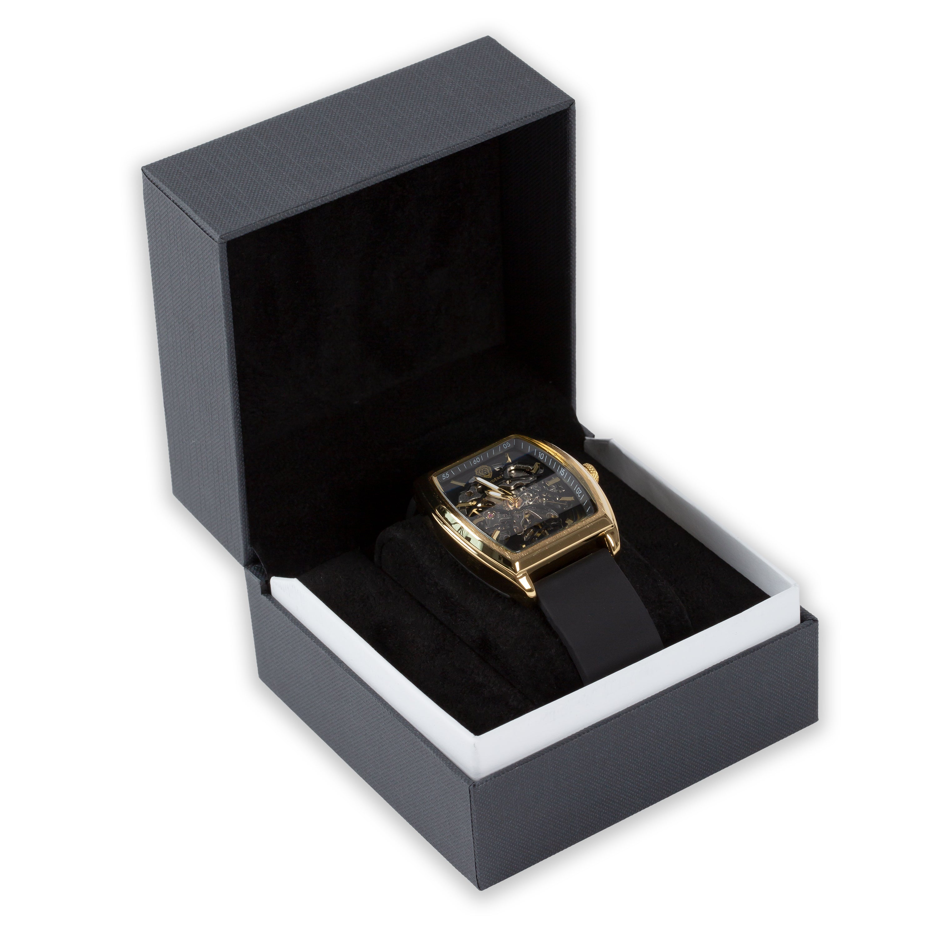 Audere Opulence – Rechthoekige  kast, 42mm - Goud